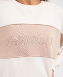 Foxwood Simplified Tonal Crew - Vintage White