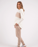 Foxwood Simplified Tonal Crew - Vintage White