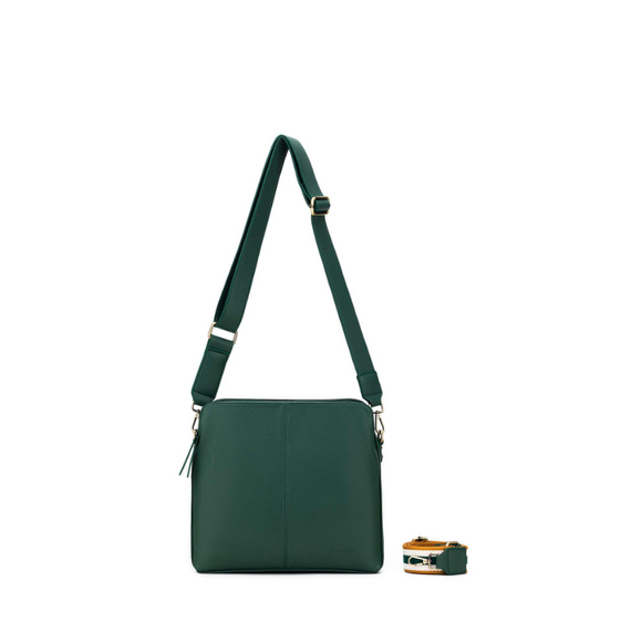 Black Caviar Designs Crossbody Bag Paige - Forest Green
