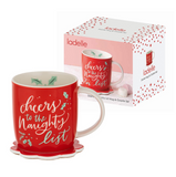 Mug & Coaster Set - Cheers to the Naughty List