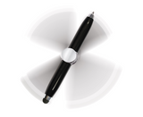 Maverick Fidget Pen - Black 1.5x1.5x10cm