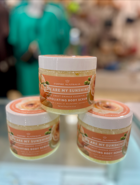 Affirmations Body Scrub 500gm - You Are My Sunshine Sweet Orange