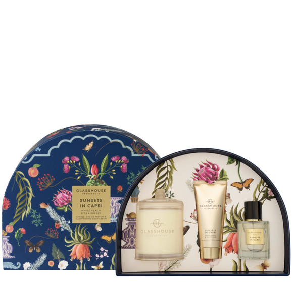 GLASSHOUSE FRAGRANCE Mother's Day Fragrance Gift Set - Sunsets in Capri