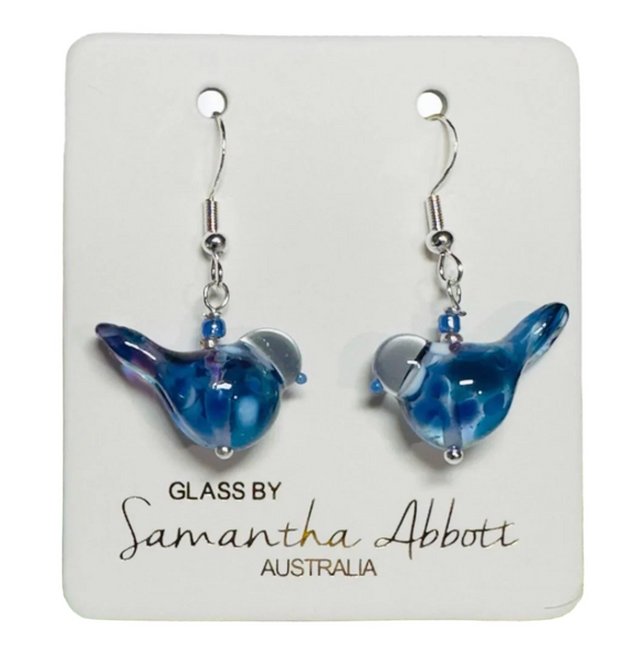 Samantha Abbott Earrings - Glass Birds