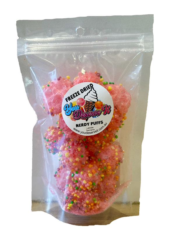 Freeze Dried Candy -  Nerdy Puffs (Gummy Clusters)