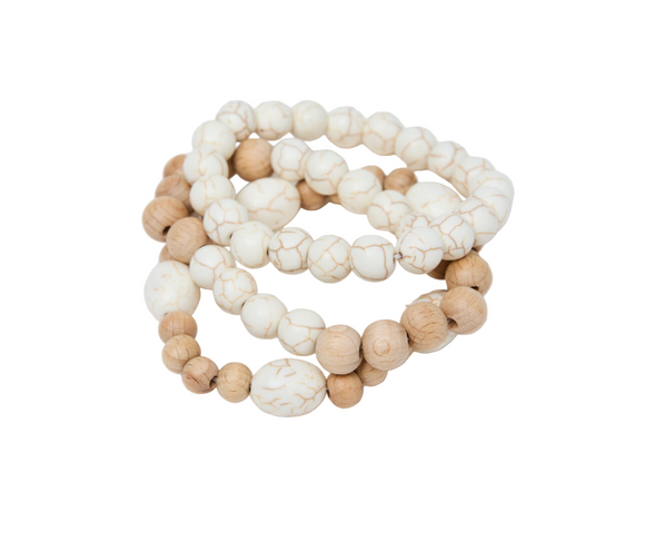 Bracelet Stack 3pc - Madrid Natural