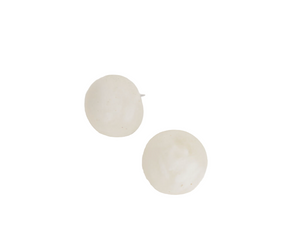 Earrings - Sandy White Marble