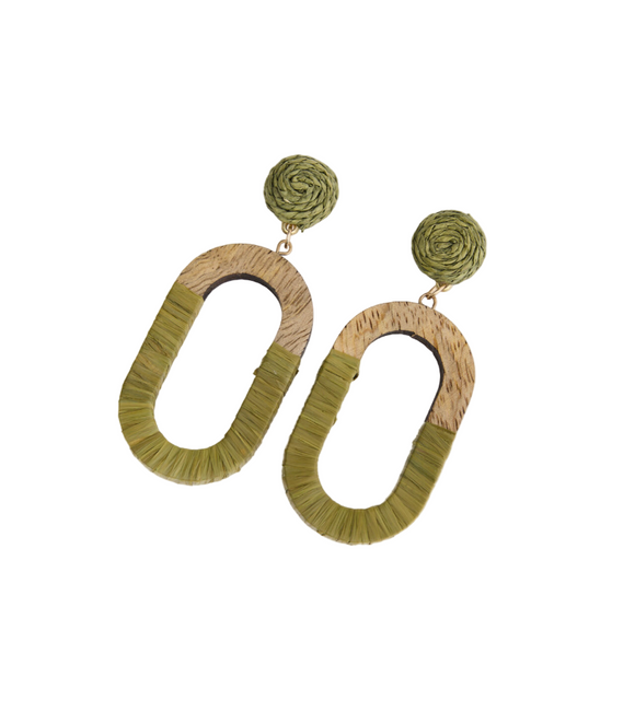 Earring Avery - Olive