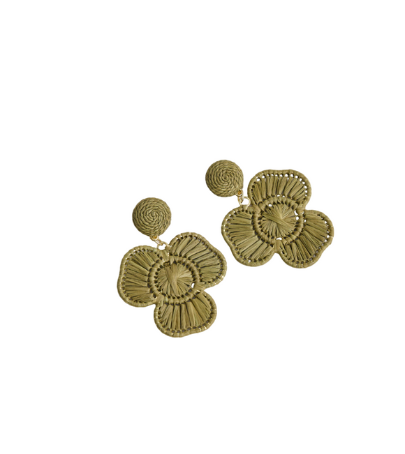 Earrings Cameron - Olive