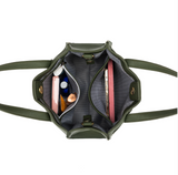 Black Caviar Designs 3 Piece Handbag Kellye - Dark Olive
