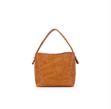 Black Caviar Design Capella 3 Compartment Shoulder/ Crossbody Bag - Tan