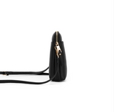 Black Caviar Design Mika Passport Phone Crossbody - Black