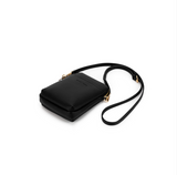 Black Caviar Design Mika Passport Phone Crossbody - Black