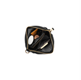 Black Caviar Design Mika Passport Phone Crossbody - Black
