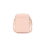 Black Caviar Design Mika Passport Phone Crossbody - Pink