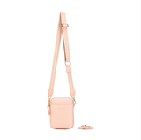 Black Caviar Design Mika Passport Phone Crossbody - Pink