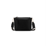 Black Caviar Design Melody Piece Shoulder Crossbody Bag - Black