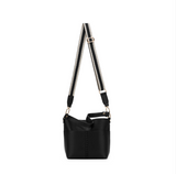 Black Caviar Design Melody Piece Shoulder Crossbody Bag - Black
