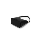 Black Caviar Design Melody Piece Shoulder Crossbody Bag - Black