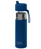Frank Green - Ceramic Reusable Bottle Flip Straw Lid 20oz Deep Ocean