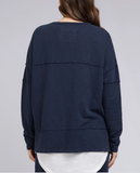 Foxwood Jayne Throw on Top - Navy
