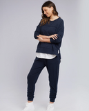 Foxwood Jayne Throw on Top - Navy