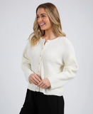 Foxwood Murphy Knit Cardigan - Vintage White