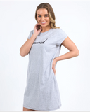 Foxwood Signature Tee Dress - Grey Marble