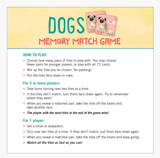 Dogs Memory Match Game (Set of 72 cards) Regular price
