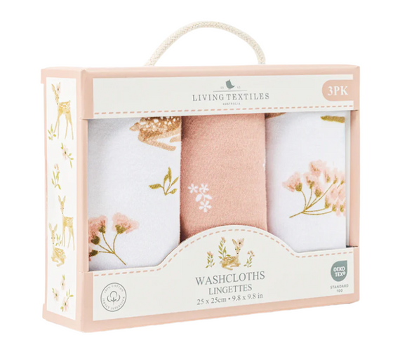 Wash cloths 3pk - Sophia's Garden