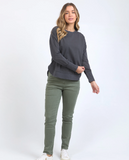 Foxwood Farrah Long Sleeve - Charcoal
