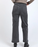 Foxwood Sarah Wide Leg Jean - Washed Black