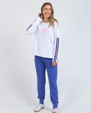Foxwood Racer Throw On Tee - White