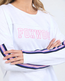 Foxwood Racer Throw On Tee - White