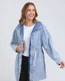 Foxwood longline Anorak - Light Blue