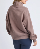 Foxwood College Zip Crew - Mocha