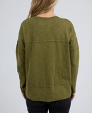 Foxwood Jayne Throw On Top - Olive