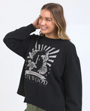 Foxwood Happiness Crew - Washed Black