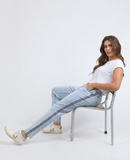 Foxwood Juliette Taped Jogger - Light Blue