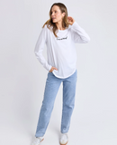 Signature Long Sleeve Tee - White