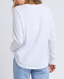 Signature Long Sleeve Tee - White