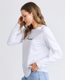 Signature Long Sleeve Tee - White