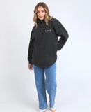 Foxwood Weekend Boucle Crew - Dark Grey