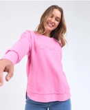Foxwood Simplified Metallic Crew - Bubblegum