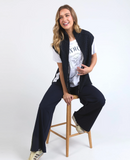 Foxwood Zip Knit Vest - Navy