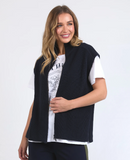 Foxwood Zip Knit Vest - Navy