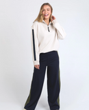 Foxwood Knit Collar Crew - Bone