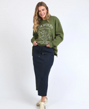 Foxwood Juno Skirt - Navy/Green
