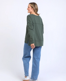 Foxwood Jayne Throw on Top - Khaki