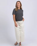 Foxwood Blair Short Sleeve Knit - Charcoal